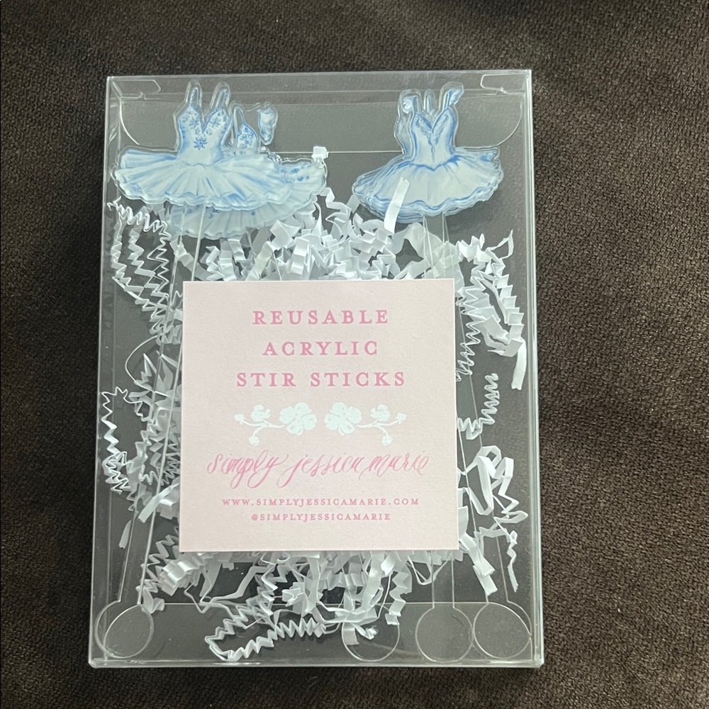 Ballerina Dress Acrylic Sticks